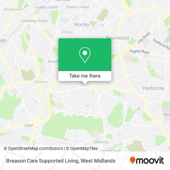 Breason Care Supported Living map