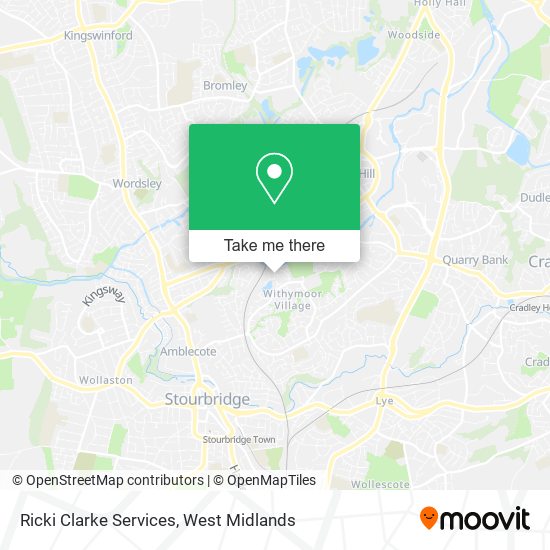 Ricki Clarke Services map