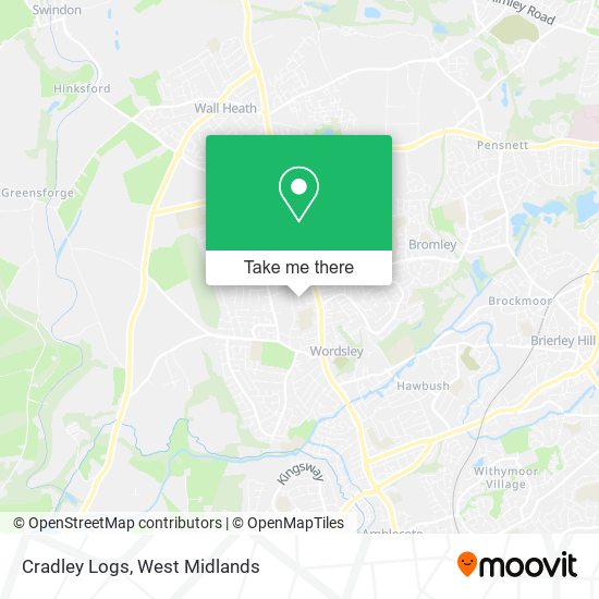 Cradley Logs map