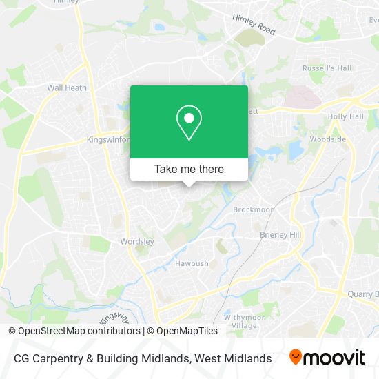 CG Carpentry & Building Midlands map