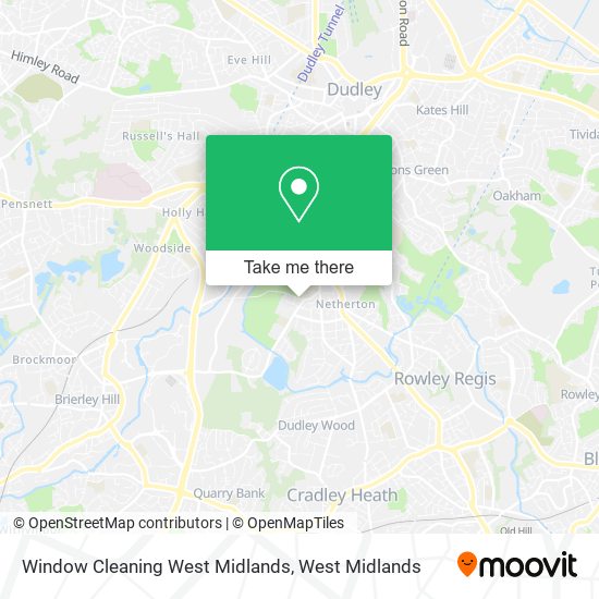Window Cleaning West Midlands map