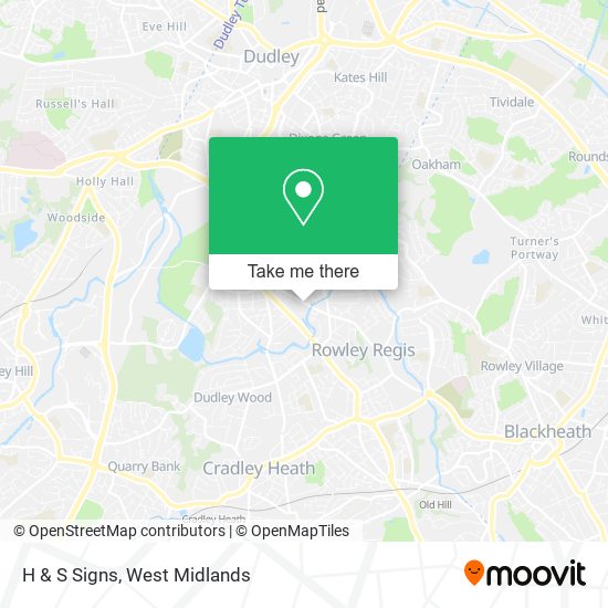 H & S Signs map