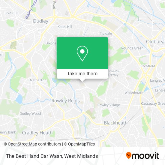 The Best Hand Car Wash map