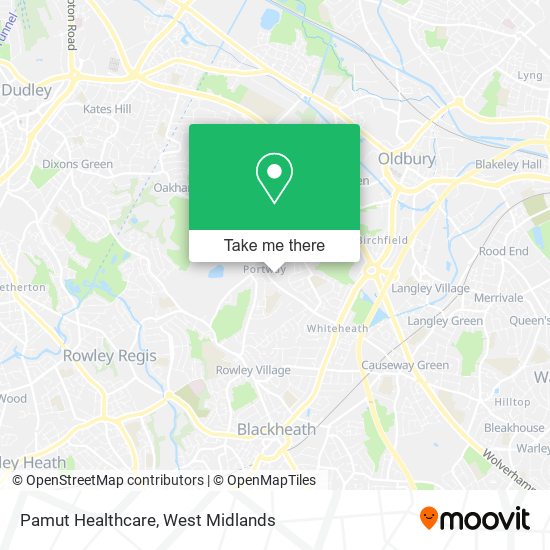 Pamut Healthcare map
