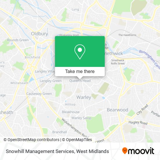 Snowhill Management Services map