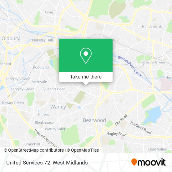 United Services 72 map
