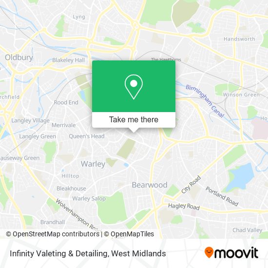 Infinity Valeting & Detailing map