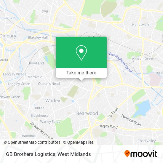 GB Brothers Logistics map