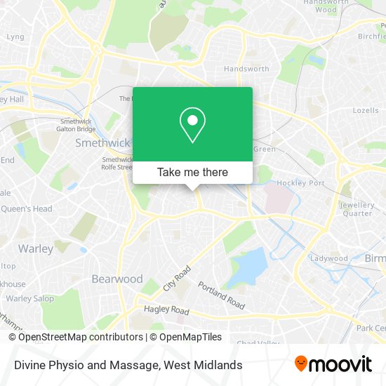Divine Physio and Massage map