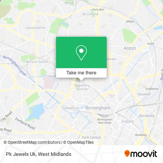 Pk Jewels Uk map