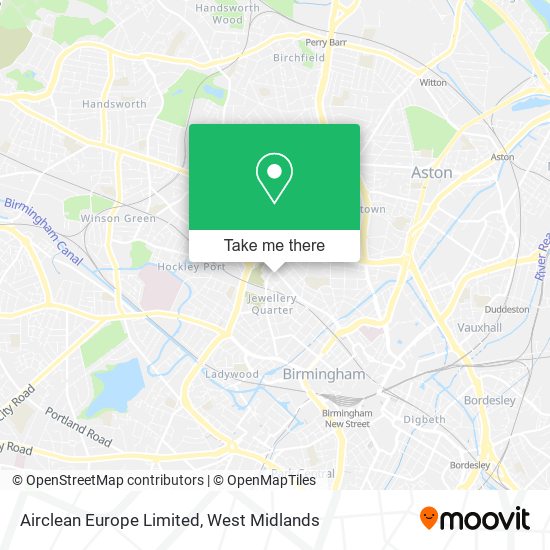 Airclean Europe Limited map