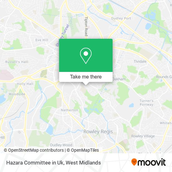 Hazara Committee in Uk map