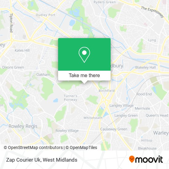 Zap Courier Uk map