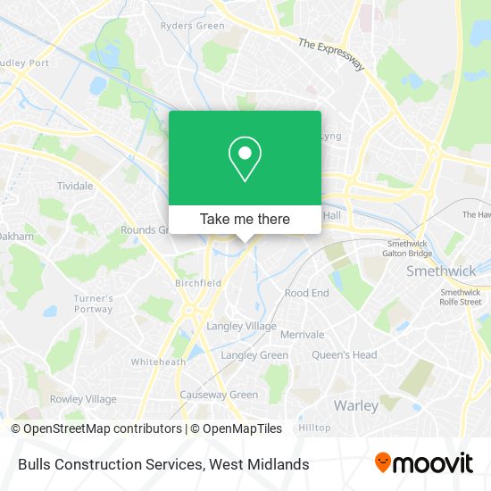 Bulls Construction Services map