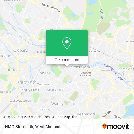 HMG Stores Uk map