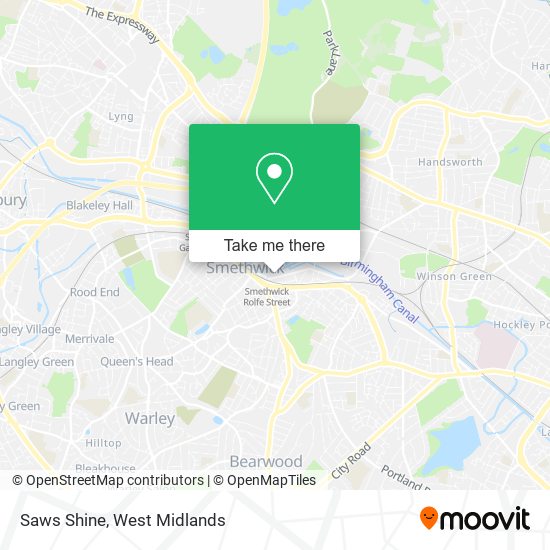 Saws Shine map