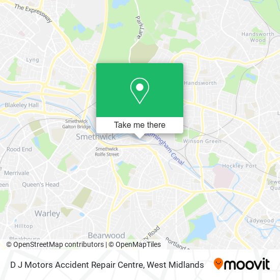 D J Motors Accident Repair Centre map