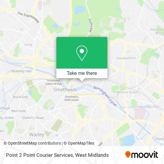 Point 2 Point Courier Services map