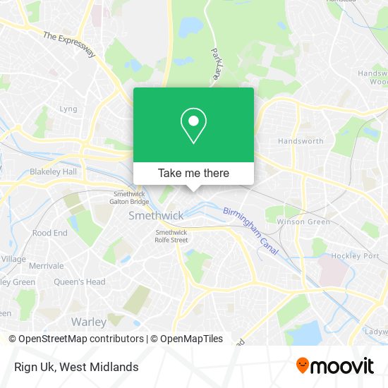 Rign Uk map