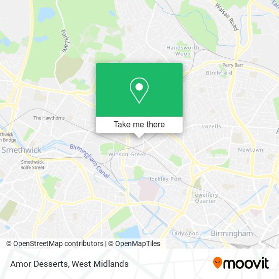 Amor Desserts map