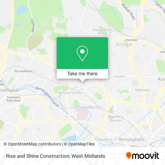 Rise and Shine Construction map