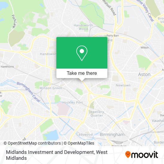 Midlands Investment and Development map