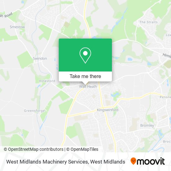 West Midlands Machinery Services map