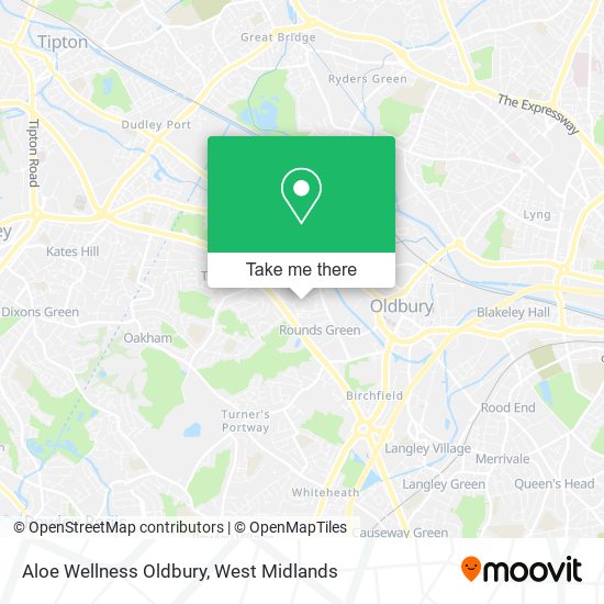 Aloe Wellness Oldbury map