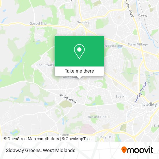 Sidaway Greens map