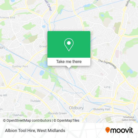 Albion Tool Hire map