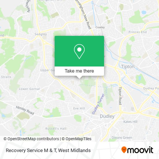 Recovery Service M & T map