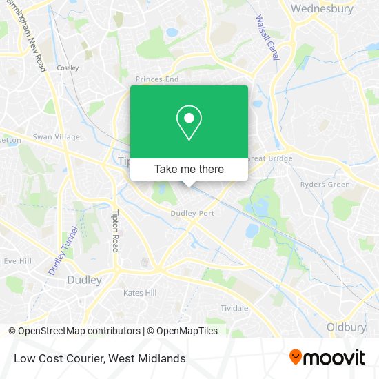 Low Cost Courier map