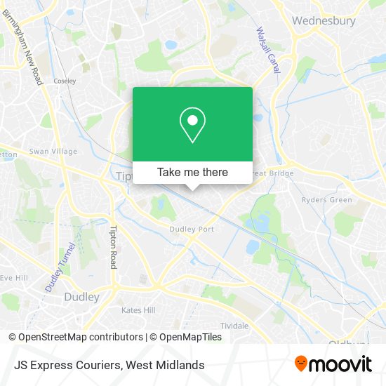 JS Express Couriers map