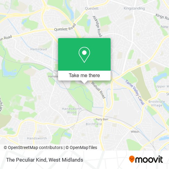 The Peculiar Kind map