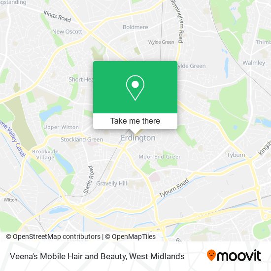 Veena's Mobile Hair and Beauty map