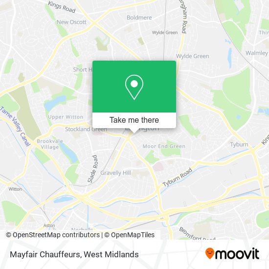 Mayfair Chauffeurs map