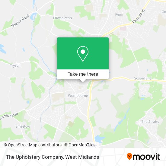 The Upholstery Company map