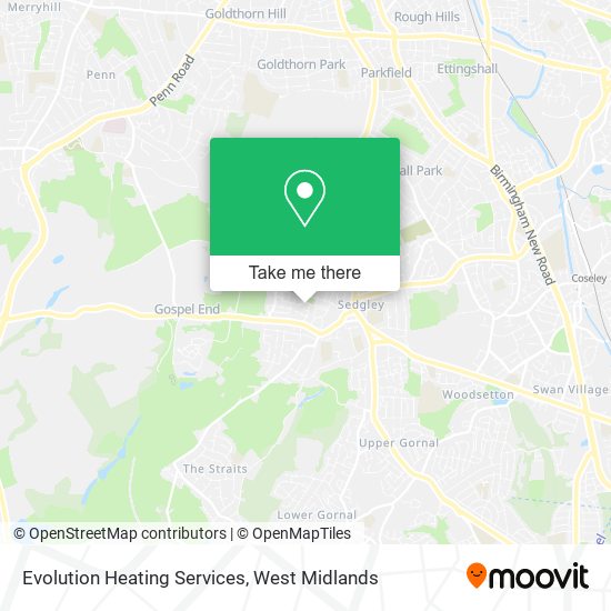 Evolution Heating Services map