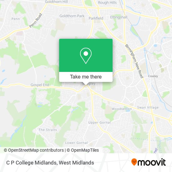 C P College Midlands map