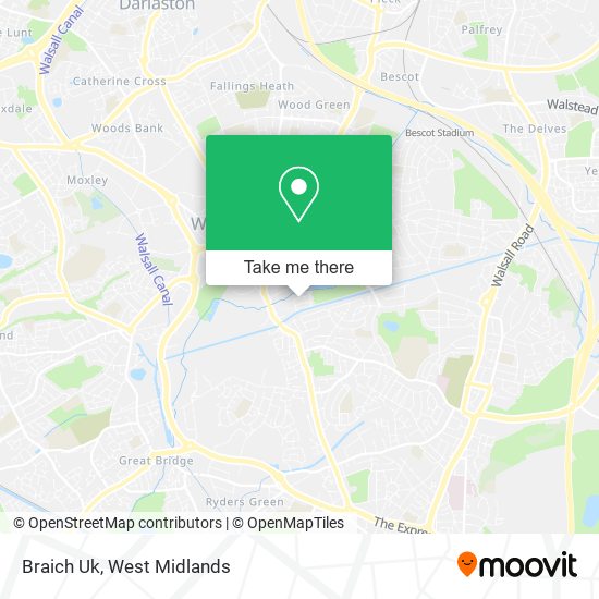 Braich Uk map