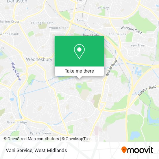Vani Service map