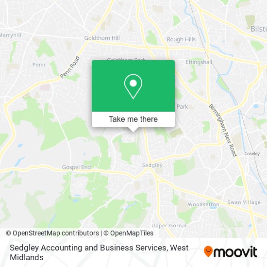 Sedgley Accounting and Business Services map