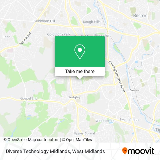 Diverse Technology Midlands map