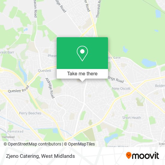 Zjeno Catering map