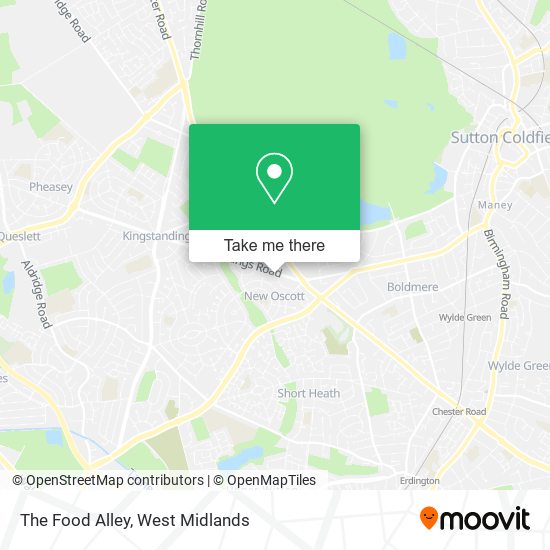 The Food Alley map