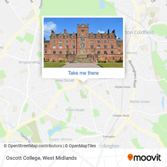 Oscott College map