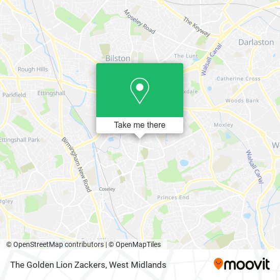 The Golden Lion Zackers map
