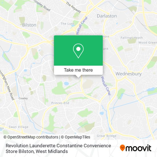 Revolution Launderette Constantine Convenience Store Bilston map
