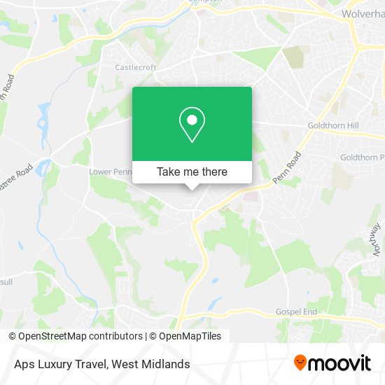 Aps Luxury Travel map