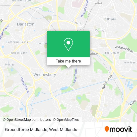 Groundforce Midlands map
